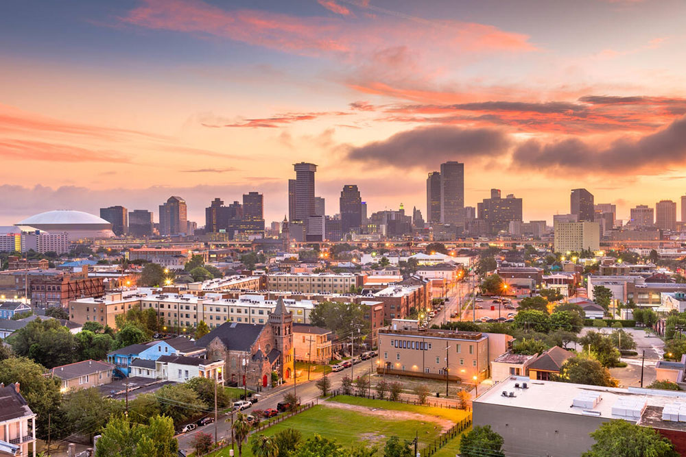 New Orleans Skyline , Louisiana, USA - Cheapest Time