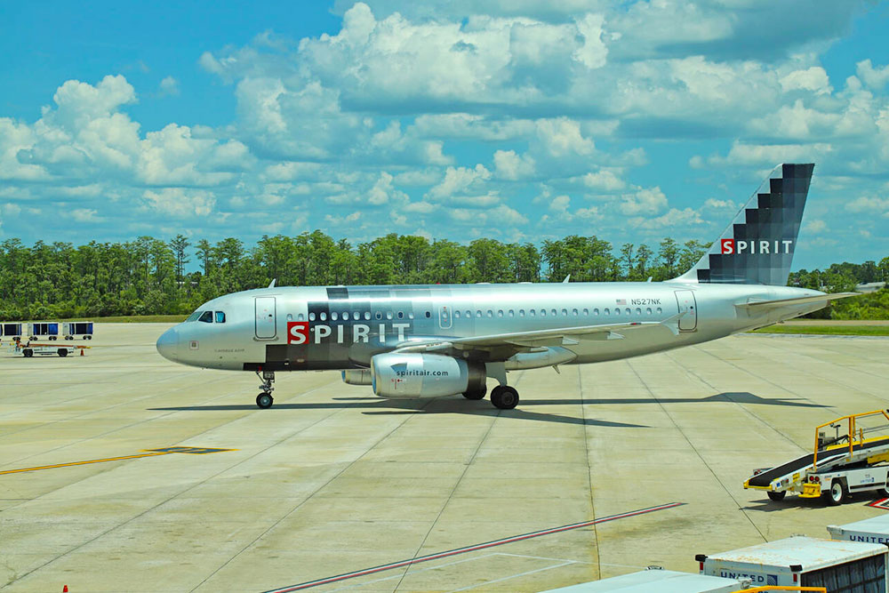 Spirit Airlines Airbus at Orlando Airport, Florida - Cheapest Time