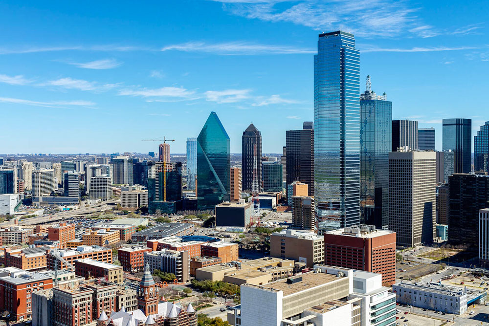 View of Dallas Downtown Cityscape, Texas - Cheapest Time